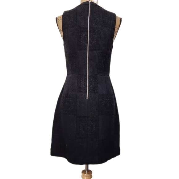 Madewell "Little Black" All Occasions Jaquard Textured Mini Dress, US Women's 2 - Picture 3 of 9